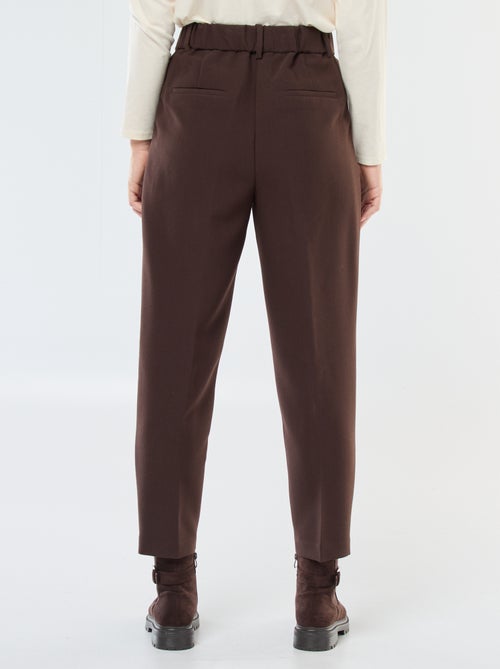 Pantalon carotte fluide - Kiabi