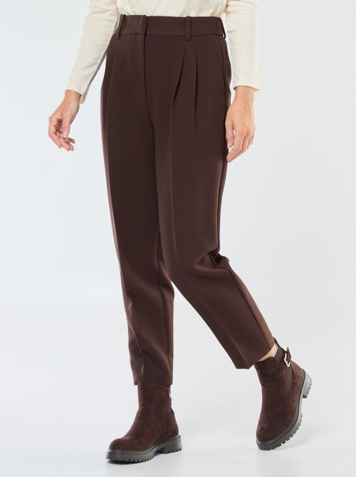 Pantalon carotte fluide - Kiabi