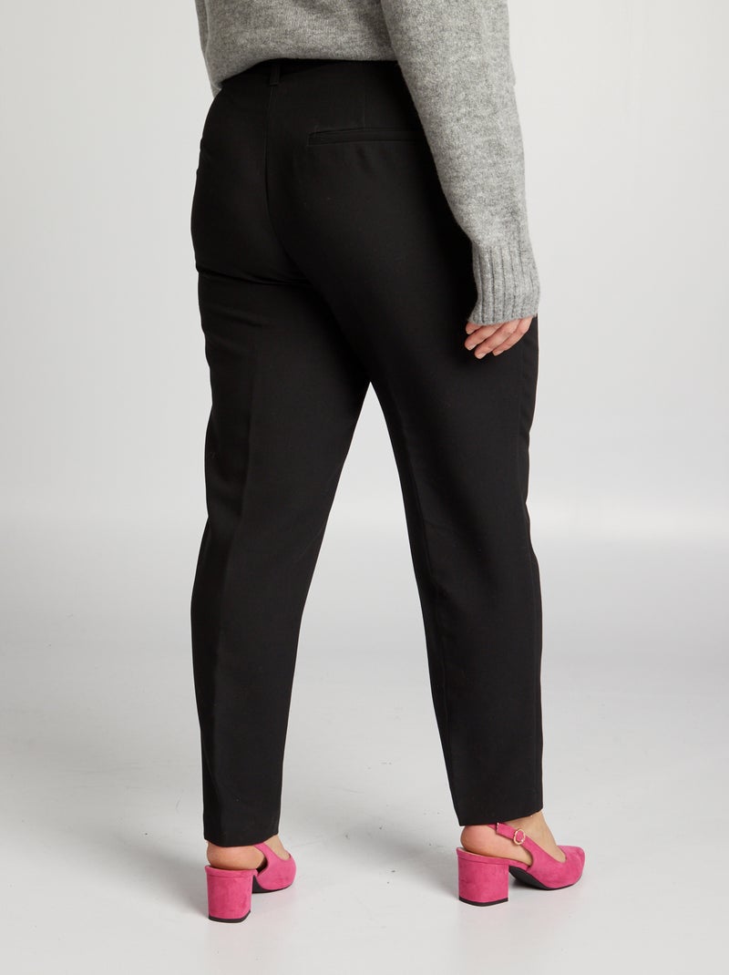 Pantalon carotte Noir - Kiabi