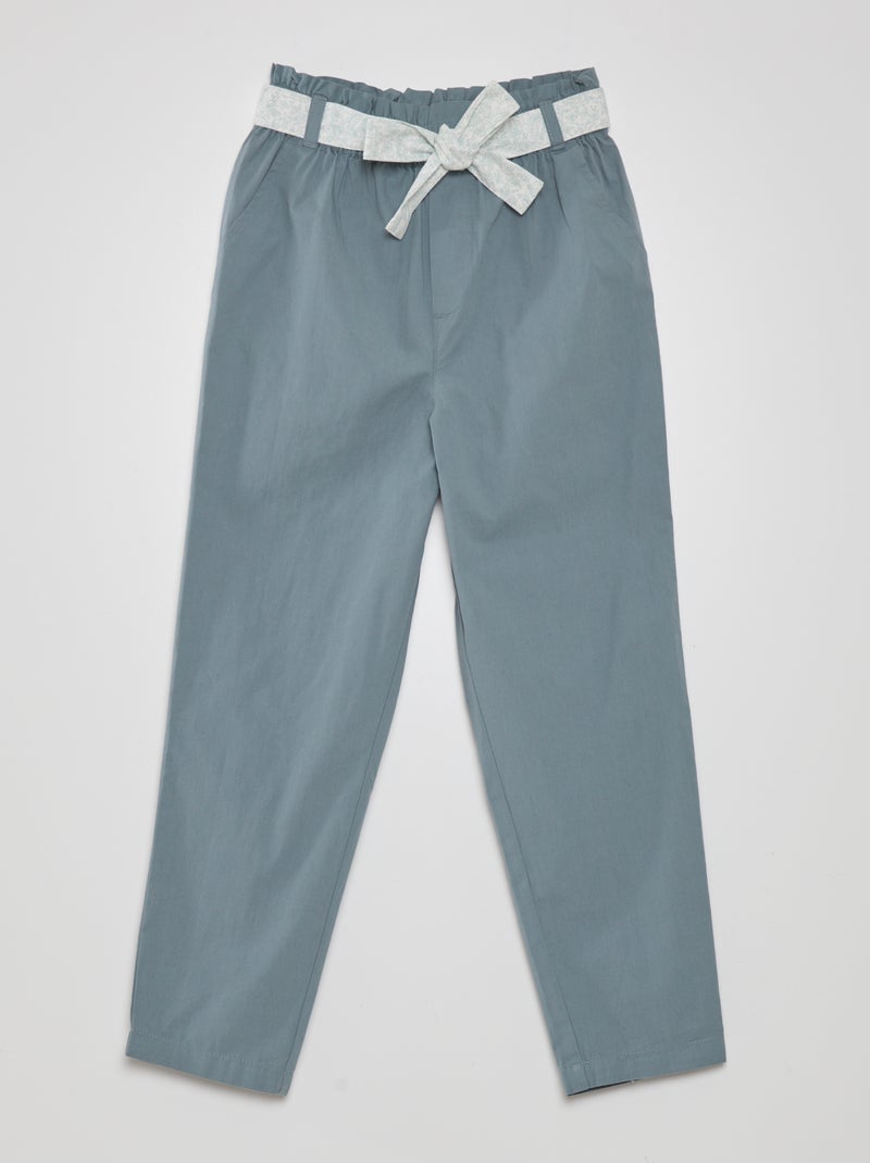 Pantalon carotte Vert - Kiabi