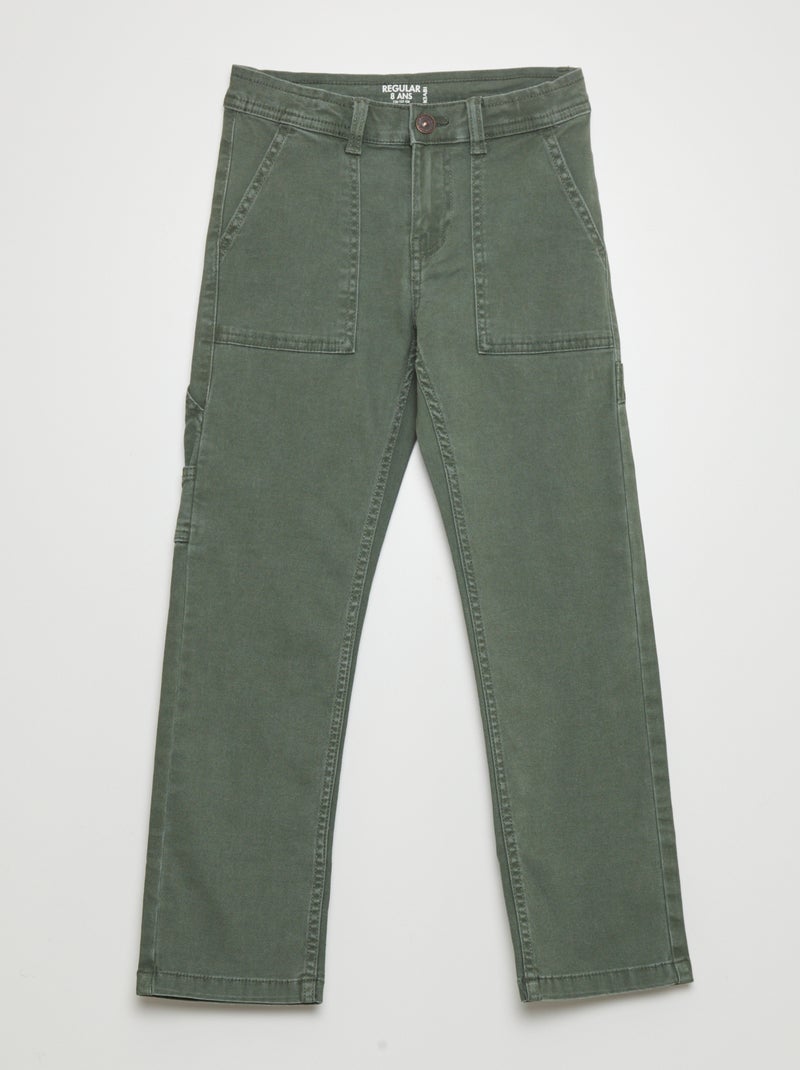 Pantalon carpenter regular KAKI - Kiabi