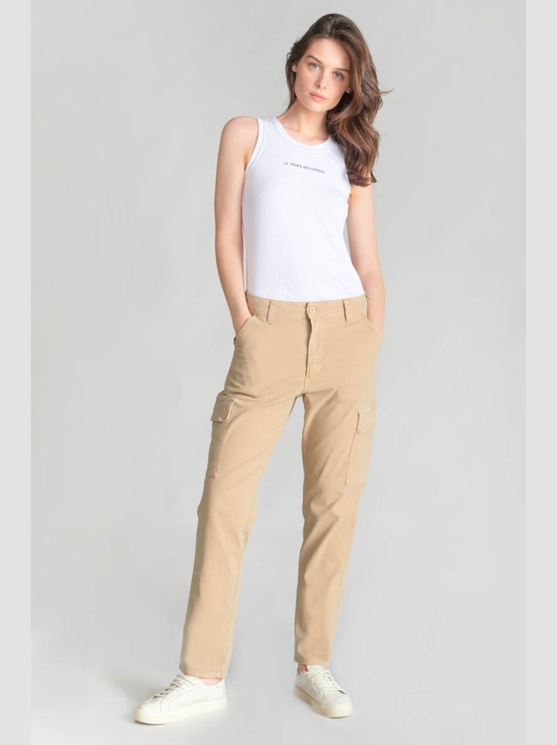 Pantalon CASTELLA cargo 'Le Temps Des Cerises' Marron - Kiabi