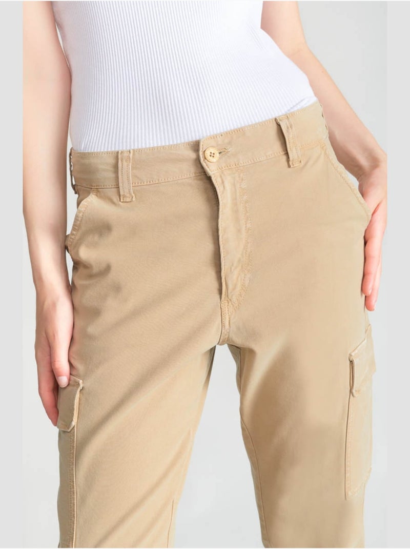 Pantalon CASTELLA cargo 'Le Temps Des Cerises' Marron - Kiabi