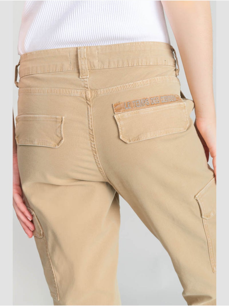 Pantalon CASTELLA cargo 'Le Temps Des Cerises' Marron - Kiabi