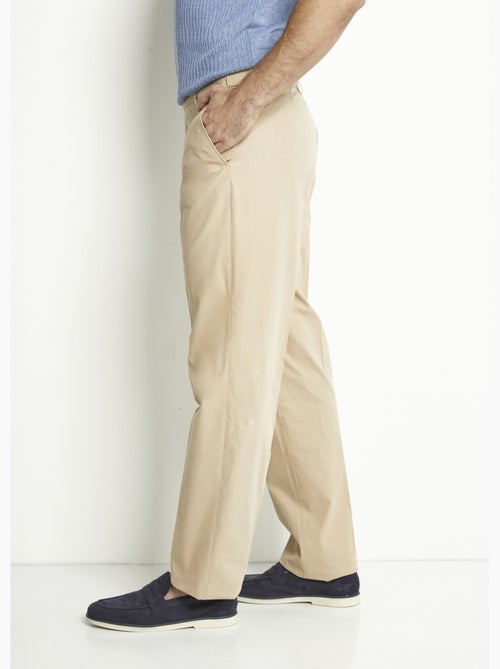 Pantalon ceinture ajustable invisible polycoton - Kiabi