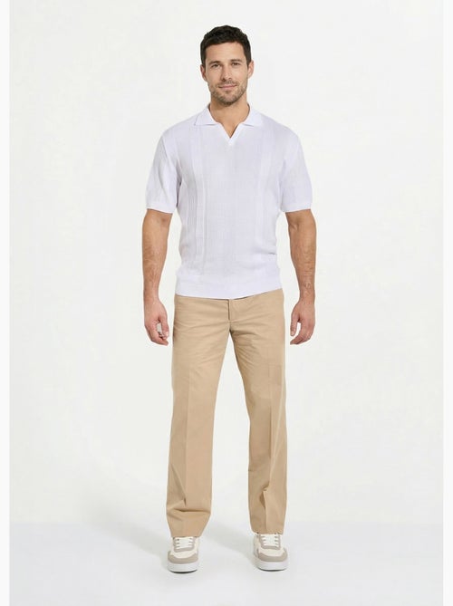Pantalon ceinture ajustable invisible polycoton - Kiabi