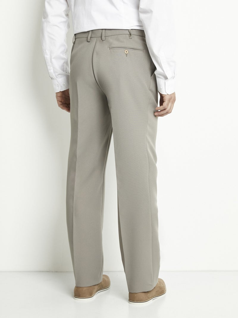 Pantalon ceinture ajustable invisible polyester - Afibel Beige - Kiabi