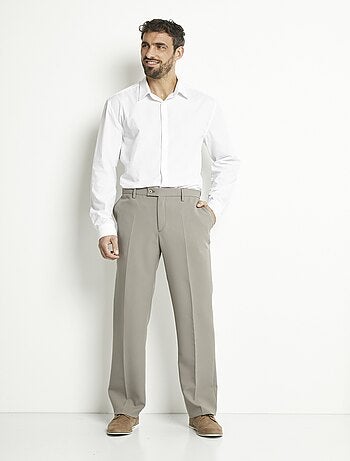 Pantalon ceinture ajustable invisible polyester