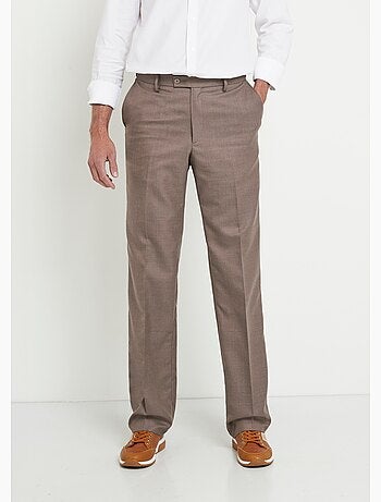Pantalon ceinture ajustable invisible tissu sergé laine - Afibel