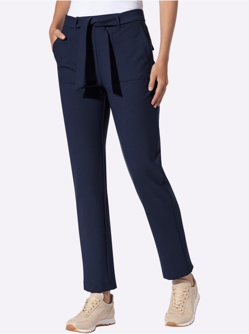 Pantalon Ceinture Amovible - Taille Standard - Helline - Kiabi Pantalon Ceinture Amovible - Taille Standard - Helline - Kiabi