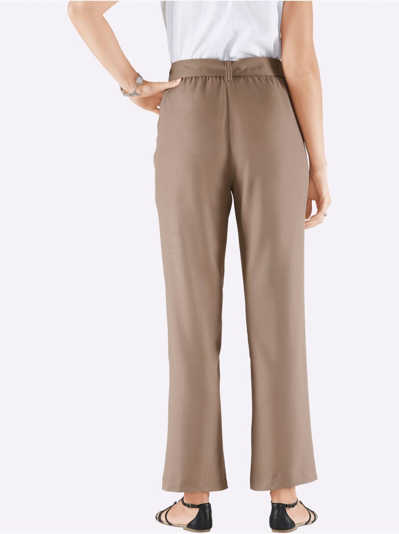 Pantalon Ceinture Amovible - Taille Standard - Witt Gris taupe - Kiabi