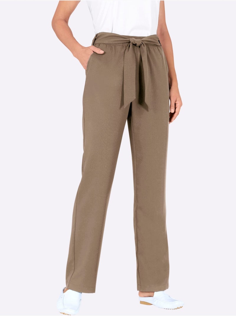 Pantalon Ceinture Amovible - Taille Standard - Witt Gris taupe - Kiabi