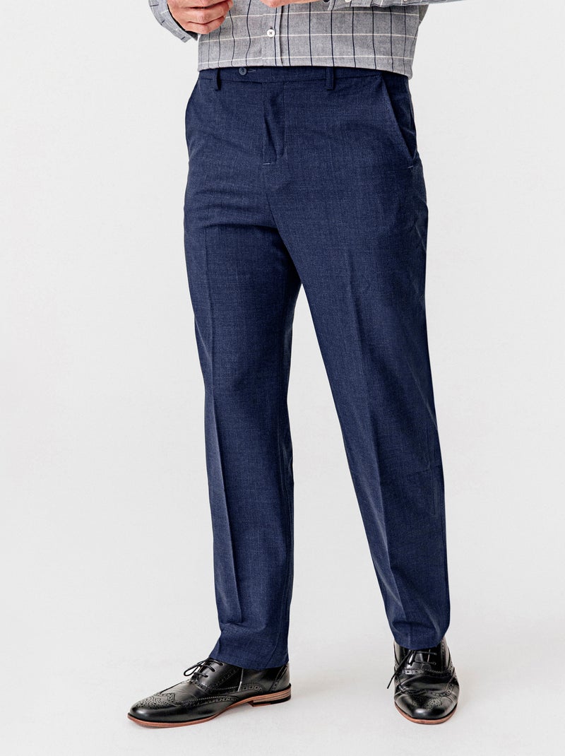 Pantalon ceinture autoréglable - Damart Bleu marine - Kiabi