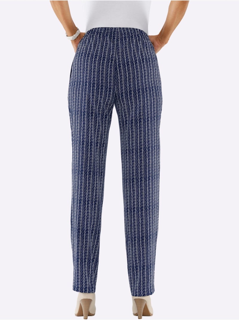 Pantalon Ceinture élastique Confortable - Taille Courte - Moda Vilona Bleu Bleu marine - Kiabi