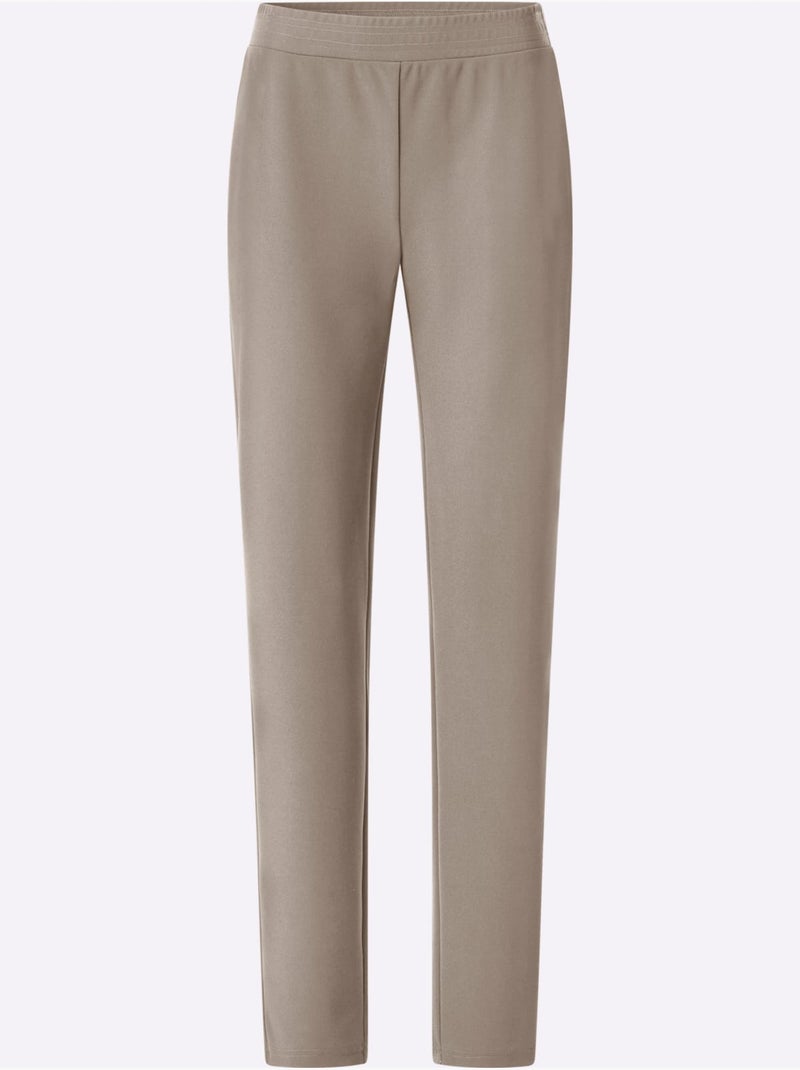 Pantalon Ceinture élastique Confortable - Taille Standard - Moda Vilona Beige - Kiabi