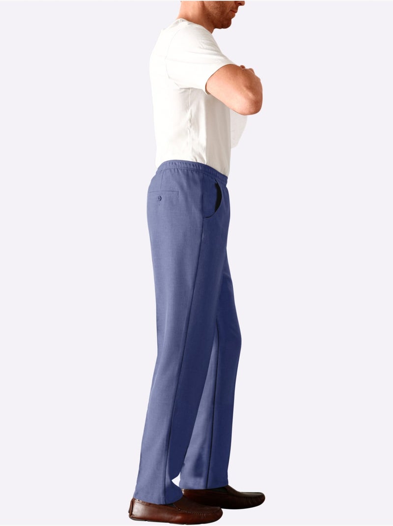 Pantalon Ceinture élastique Confortable - Taille Standard - Moda Vilona Bleu clair - Kiabi