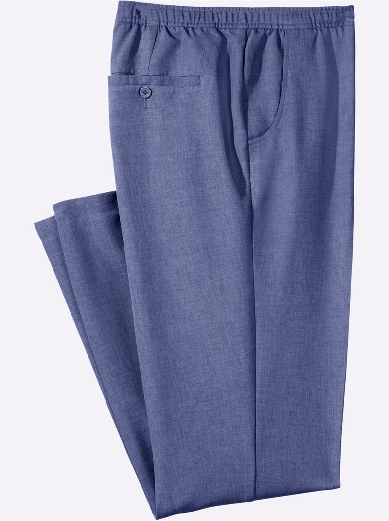 Pantalon Ceinture élastique Confortable - Taille Standard - Moda Vilona Bleu clair - Kiabi