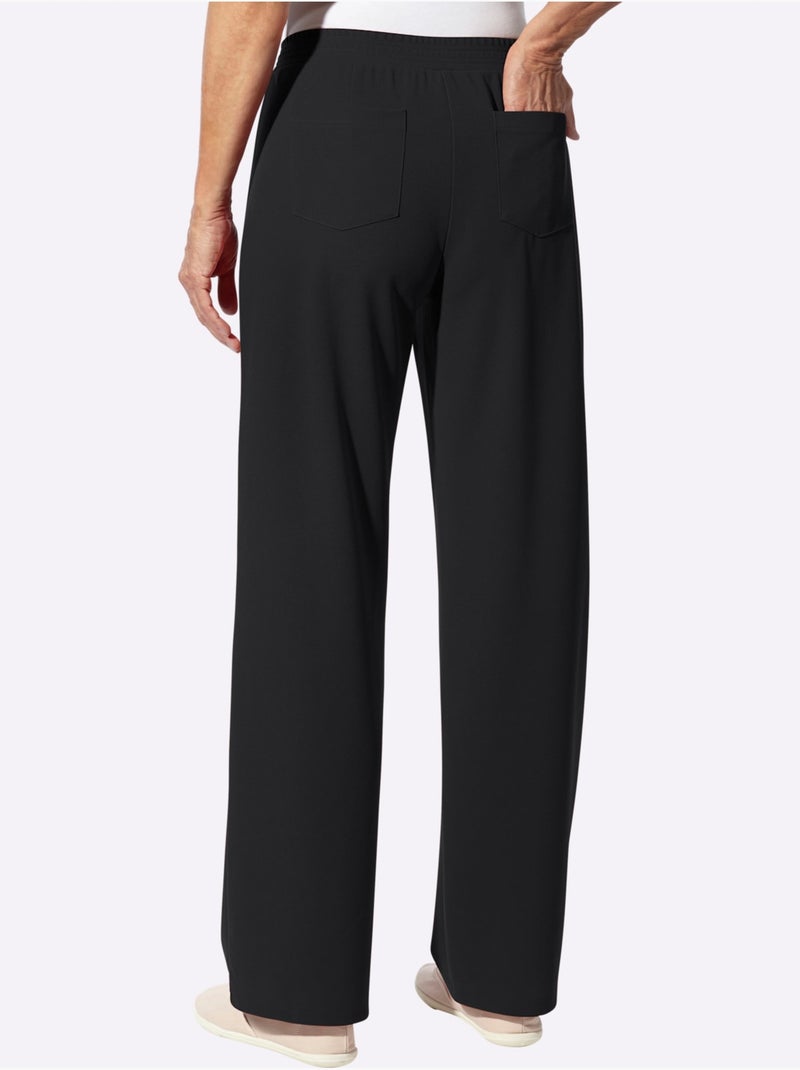 Pantalon Ceinture élastique Confortable - Taille Standard - Moda Vilona Noir - Kiabi