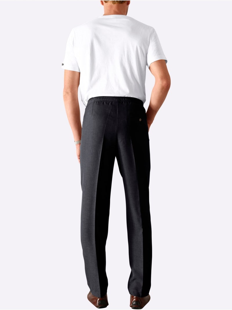Pantalon Ceinture élastique Confortable - Taille Standard - Moda Vilona Noir - Kiabi