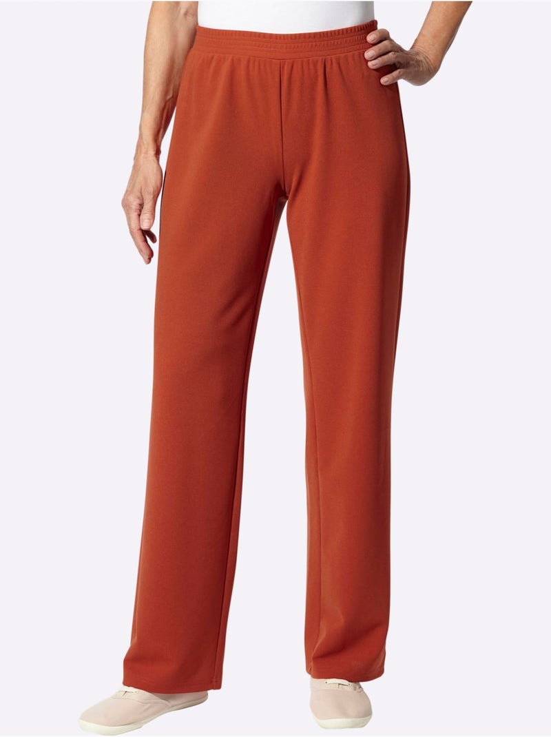 Pantalon Ceinture élastique Confortable - Taille Standard - Moda Vilona Orange/Rouge - Kiabi