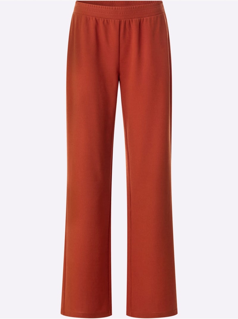 Pantalon Ceinture élastique Confortable - Taille Standard - Moda Vilona Orange/Rouge - Kiabi