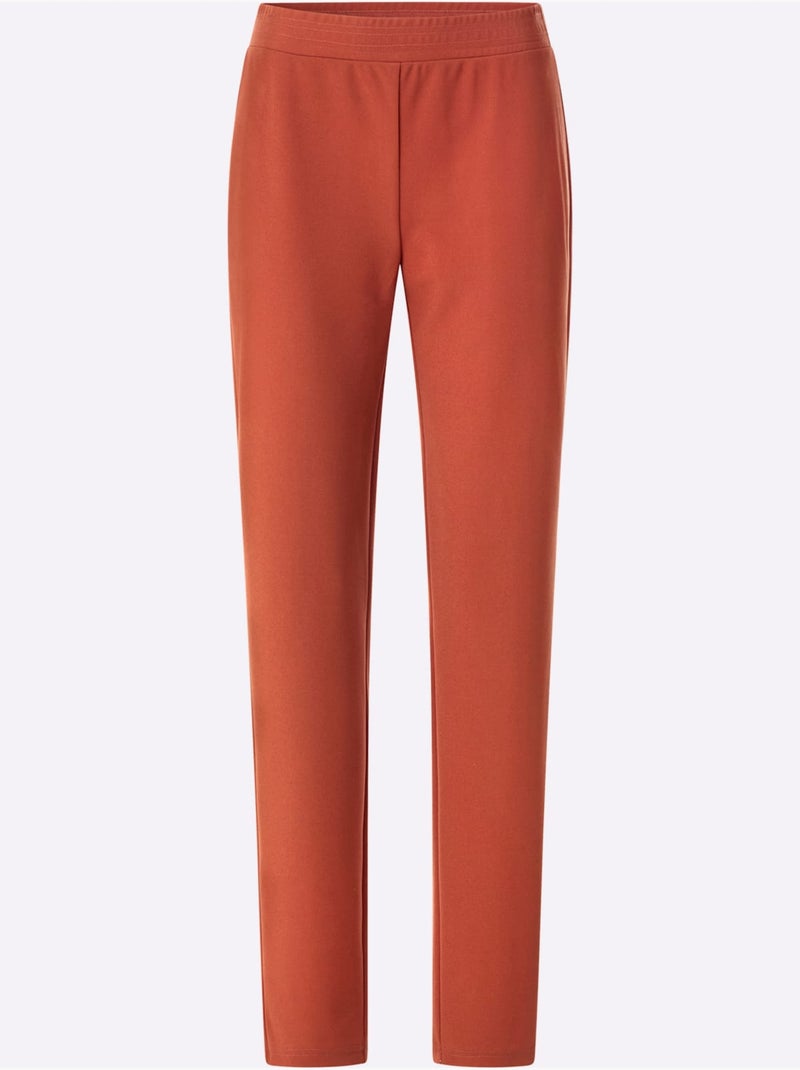 Pantalon Ceinture élastique Confortable - Taille Standard - Moda Vilona Orange/Rouge - Kiabi