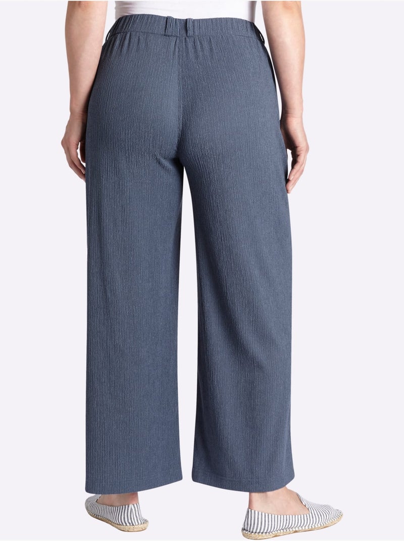 Pantalon Ceinture élastique Confortable - Taille Standard - Sheego Bleu - Kiabi