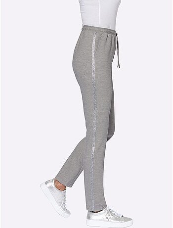 Pantalon Ceinture élastique Latérale Et Au Dos - Taille Standard - Moda Vilona