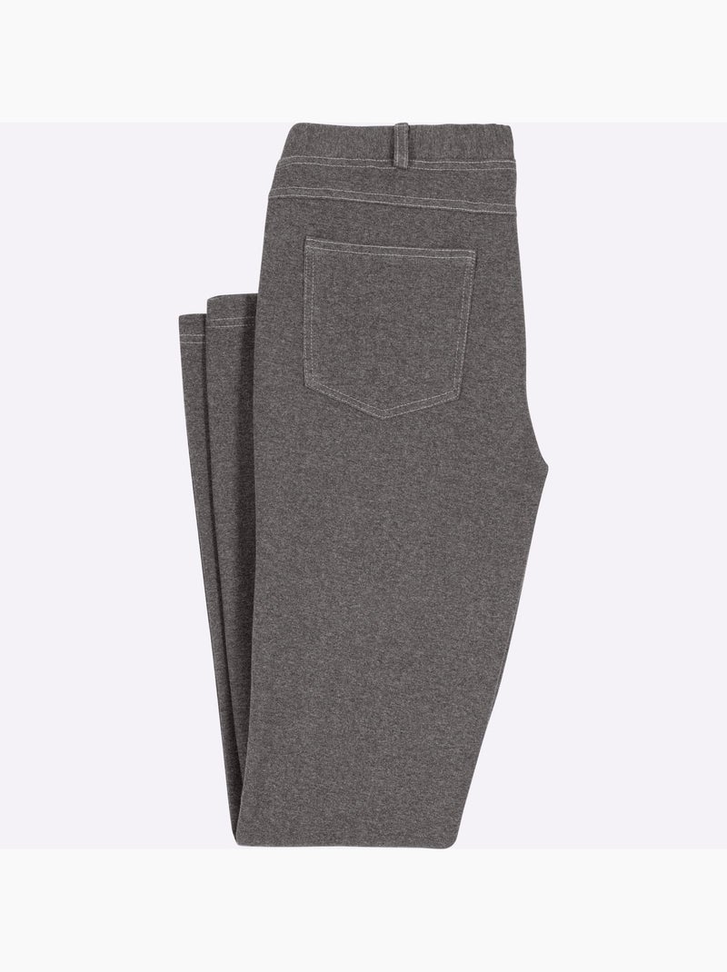 Pantalon Ceinture élastique, Passants - Taille Courte - Moda Vilona Carbone - Kiabi