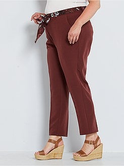 Pantalon ceinture foulard - Kiabi
