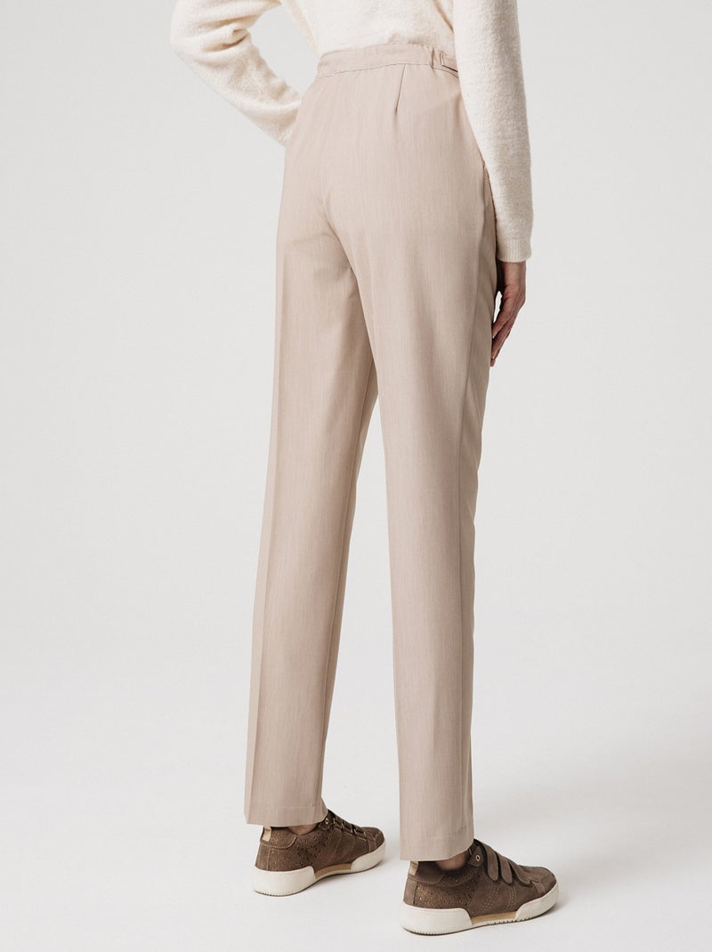 Pantalon ceinture réglable - Damart Beige clair - Kiabi