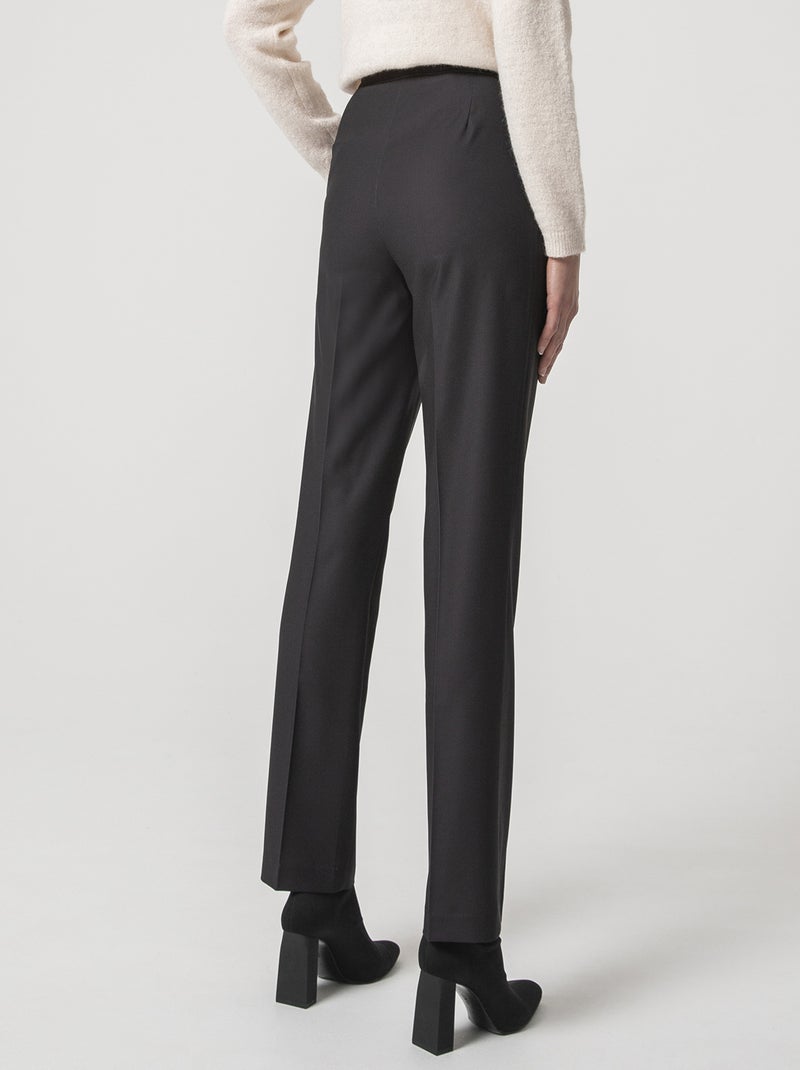 Pantalon ceinture réglable - Damart Noir - Kiabi