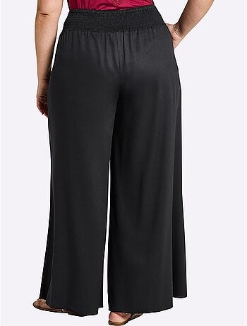 Pantalon Ceinture Smockée - Taille Standard - Sheego