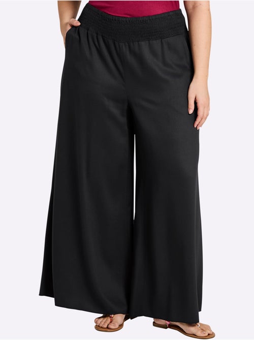 Pantalon Ceinture Smockée - Taille Standard - Sheego - Kiabi Pantalon Ceinture Smockée - Taille Standard - Sheego - Kiabi