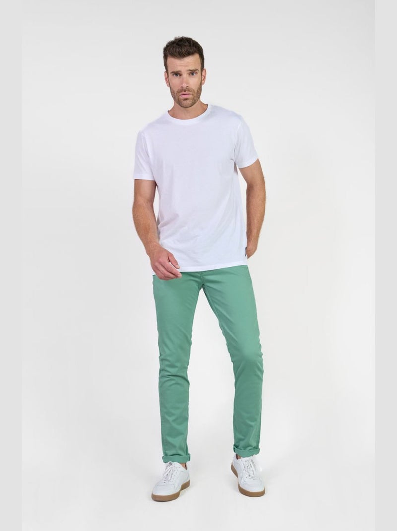 Pantalon CESAR chino 'Le Temps Des Cerises' Vert - Kiabi