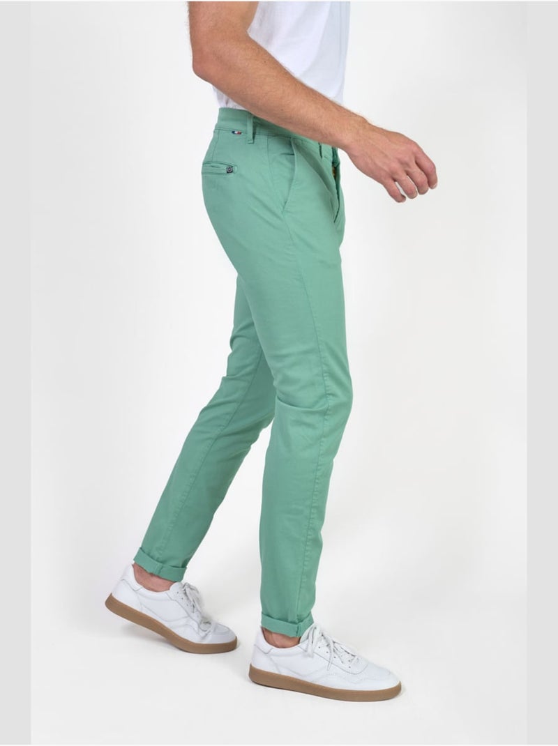 Pantalon CESAR chino 'Le Temps Des Cerises' Vert - Kiabi