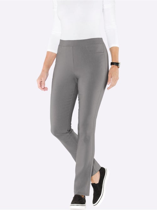 Pantalon chaud à ceinture élastique avec poches rondes - taille standard - moda vilona - Kiabi