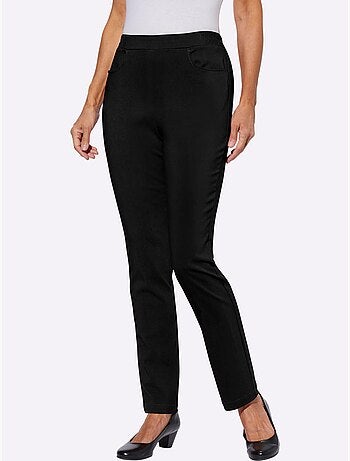 Pantalon chaud à ceinture élastique et deux poches rondes - taille courte - moda vilona