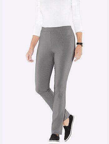 Pantalon chaud à ceinture élastique et deux poches rondes - taille courte - moda vilona