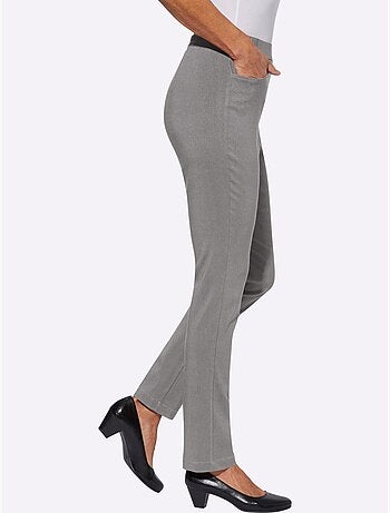 Pantalon chaud à ceinture élastique et deux poches rondes - taille courte - moda vilona