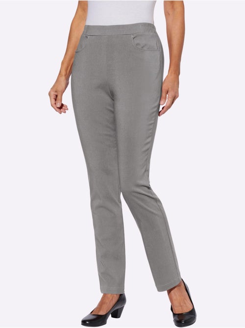 Pantalon chaud en bengaline avec ceinture élastique et poches - taille courte - moda vilona - Kiabi Pantalon chaud en bengaline avec ceinture élastique et poches - taille courte - moda vilona - Kiabi