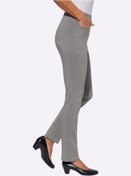 Pantalon chaud en bengaline avec ceinture élastique et poches - taille courte - moda vilona - Kiabi Pantalon chaud en bengaline avec ceinture élastique et poches - taille courte - moda vilona - Kiabi