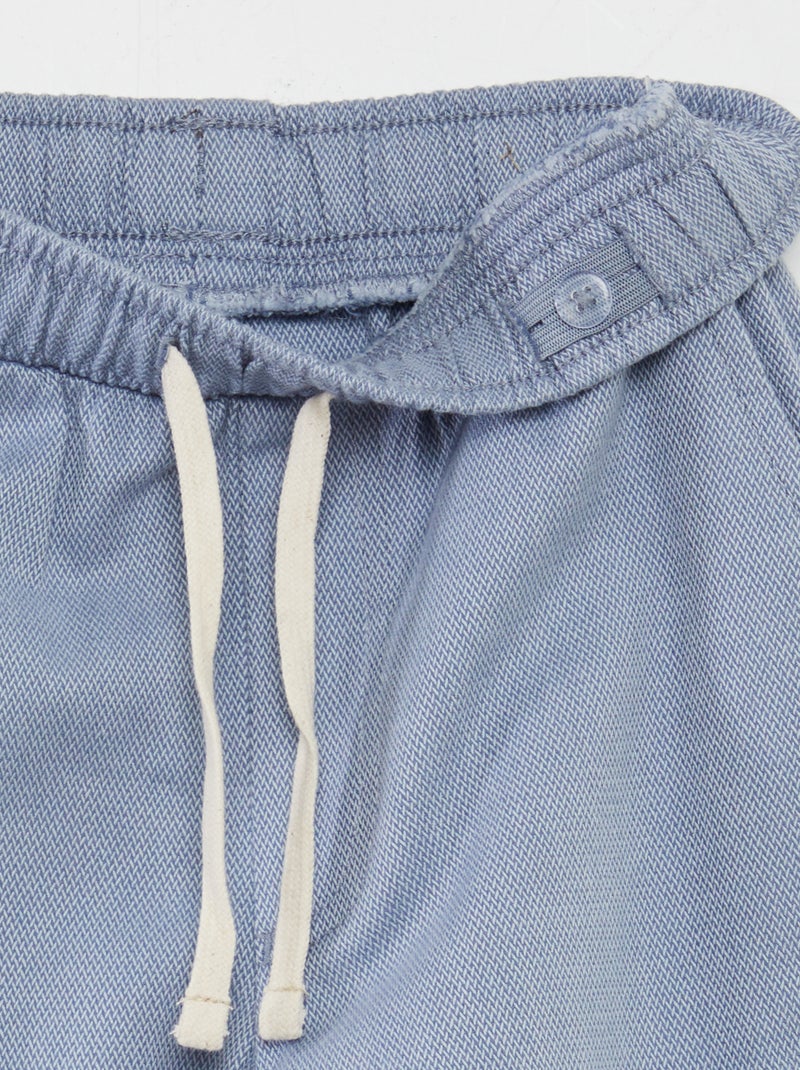 Pantalon chevrons avec poches à rabats Bleu - Kiabi