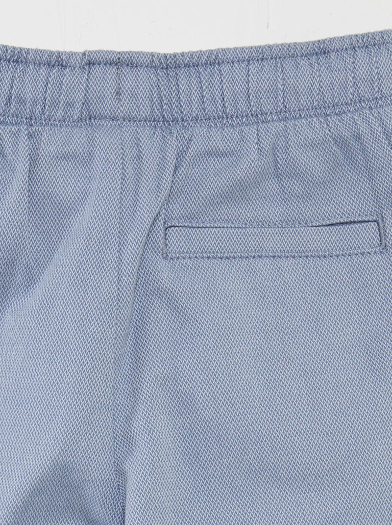 Pantalon chevrons avec poches à rabats Bleu - Kiabi