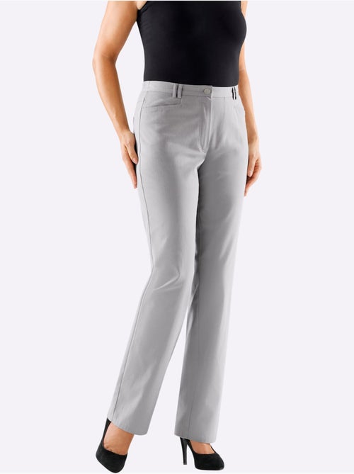 Pantalon chic à poches originales avec ceinture élastique - Taille standard - Witt - Kiabi