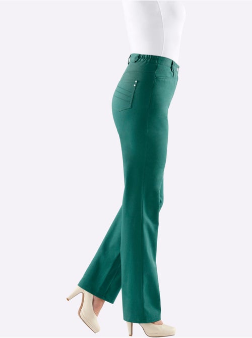 Pantalon chic à taille élastique avec poches originales - Taille longue - Witt - Kiabi