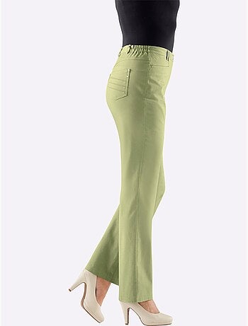 Pantalon chic avec poches décoratives et ceinture élastique - Taille courte - Witt