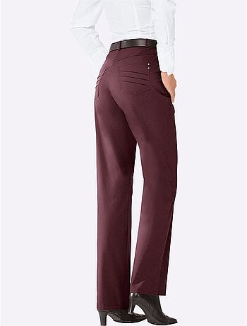 Pantalon chic avec poches décoratives et ceinture élastique - Taille courte - Witt