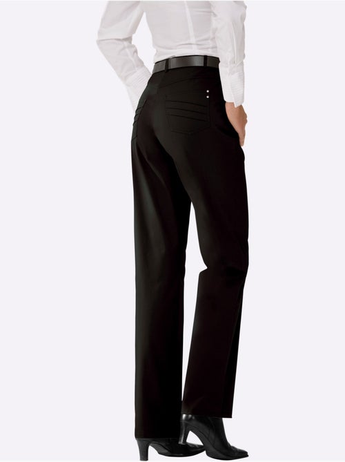 Pantalon chic avec poches décoratives et ceinture élastique - Taille courte - Witt - Kiabi Pantalon chic avec poches décoratives et ceinture élastique - Taille courte - Witt - Kiabi