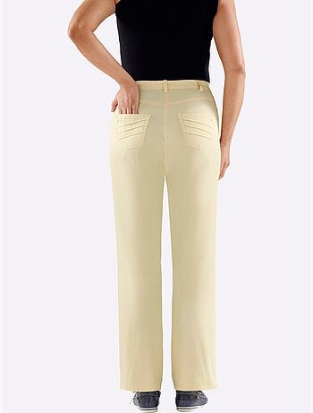 Pantalon chic avec poches à traitement respirant et anti-taches - Taille longue - Witt
